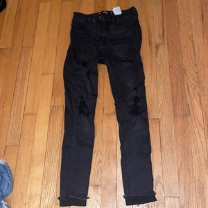hollister black skinny jeans